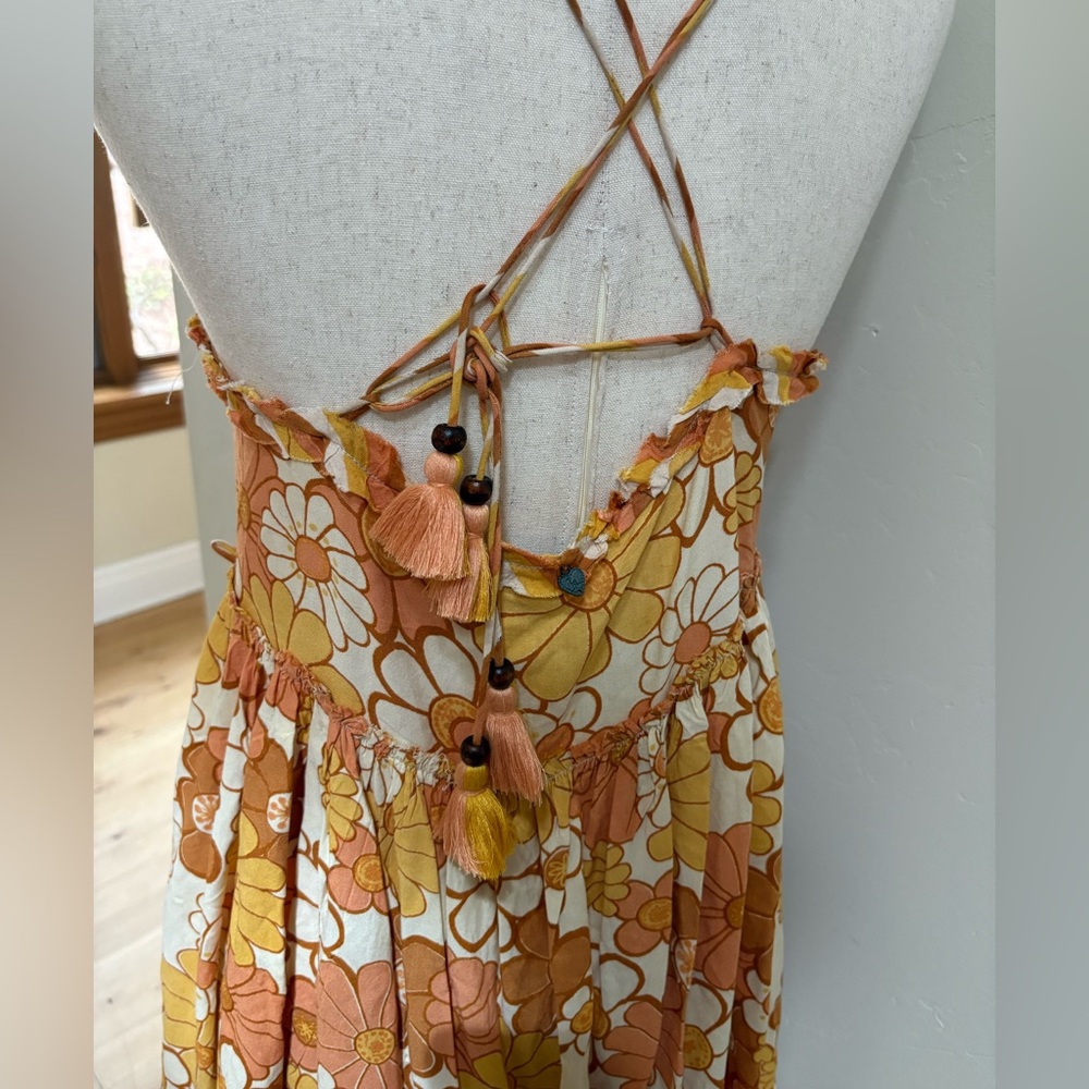 Stunning Z & L floral fit & flare boho mini dress M - Picture 3 of 10
